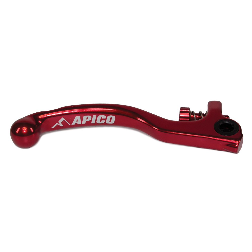 BRAKE LEVER ELITE FORGED TRIALS GRIMECA SHORT, INC ADJUSTER RED/RED